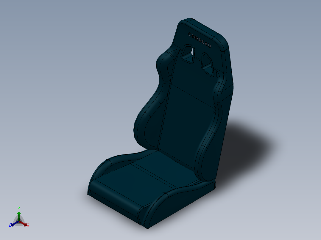 汽车座椅 (48)正等轴测图