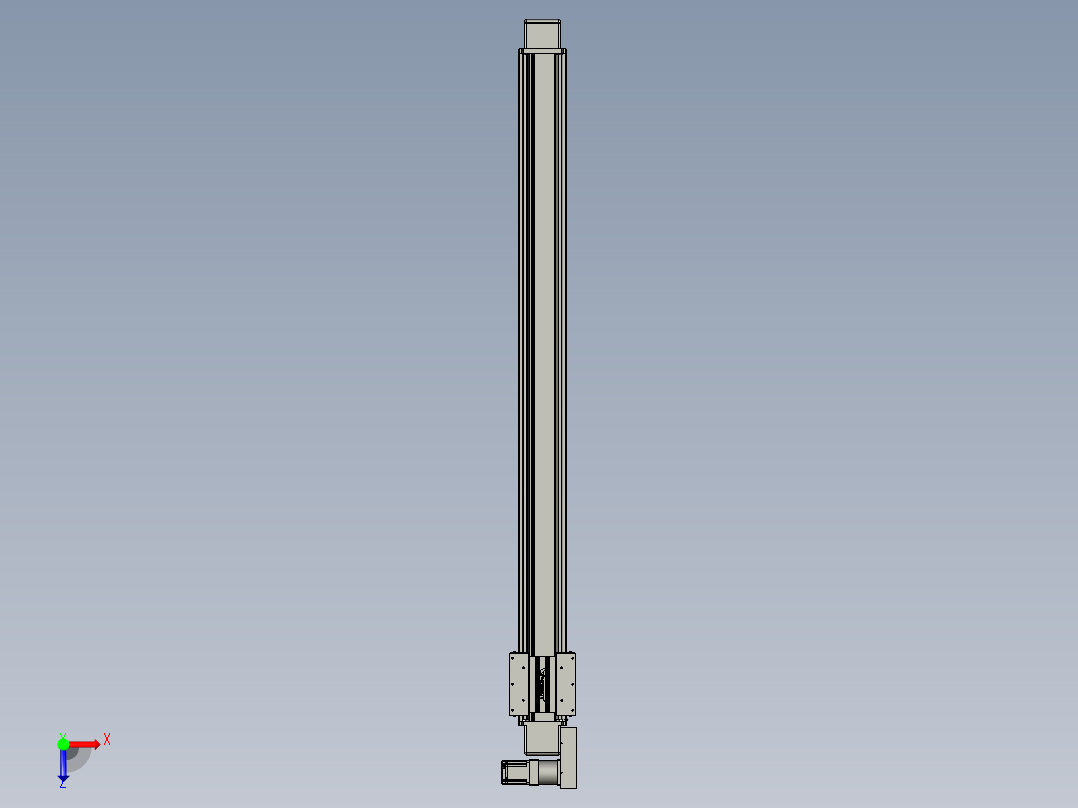威洛博直线电机模组EB16-L208-S2000-BL-ZP75-MS3-5K俯视图