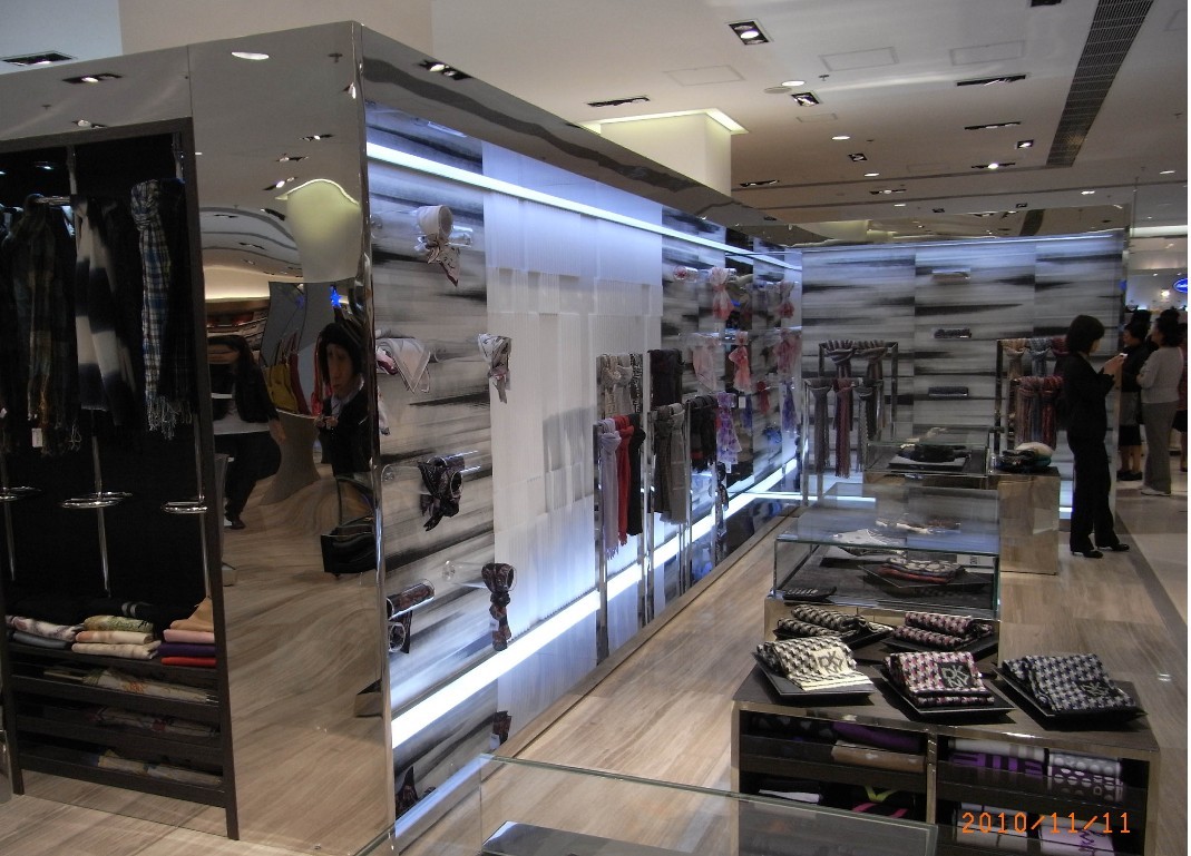 澳门新八佰伴百貨四樓女裝部施工圖+实景图