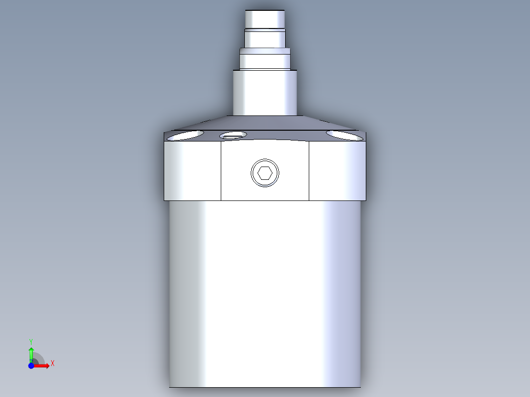 KOSMEKLC0902-GxM-E多系列多零件图纸模型前视图