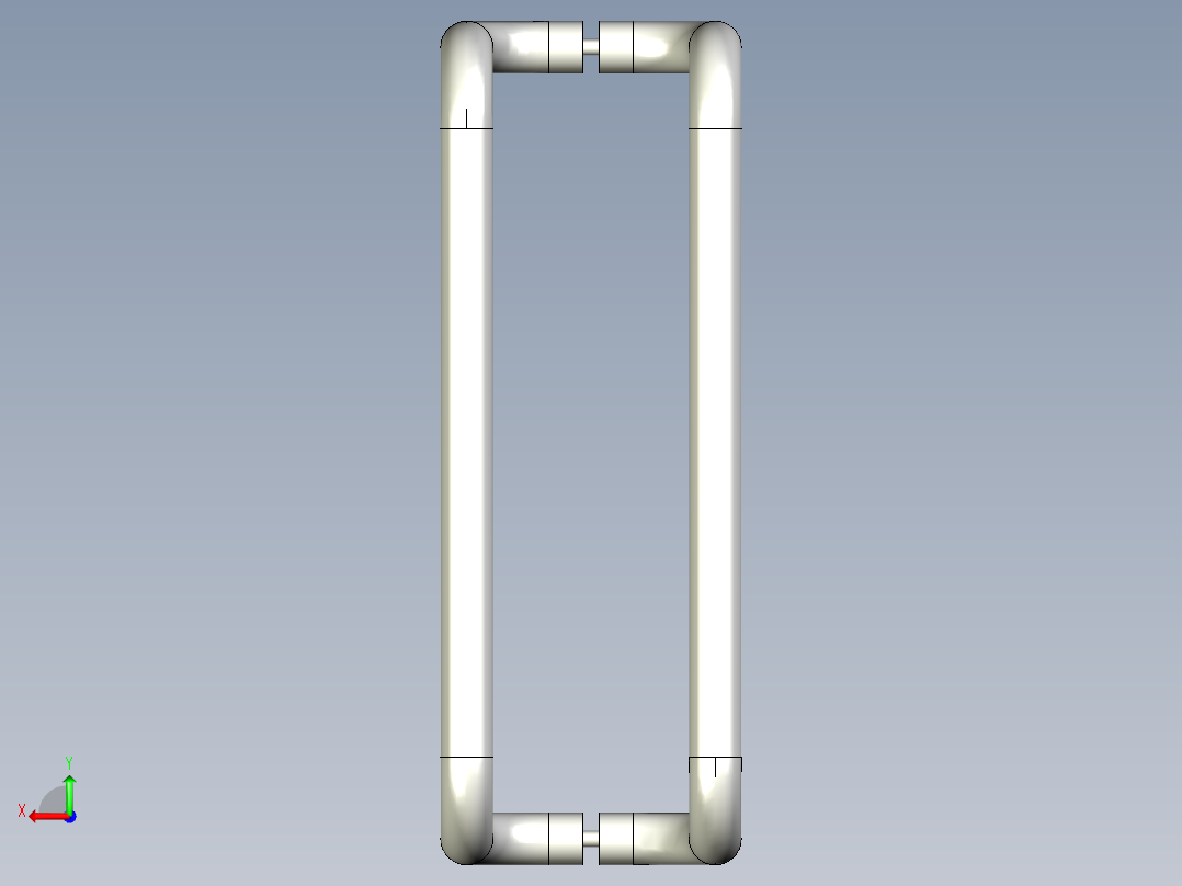 取手(不銹鋼)ER(F)-3D多系列多零件图纸模型后视图