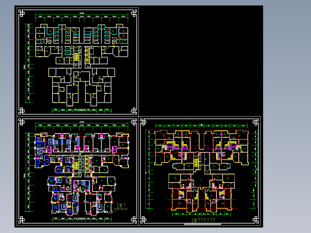 高层户型施工图