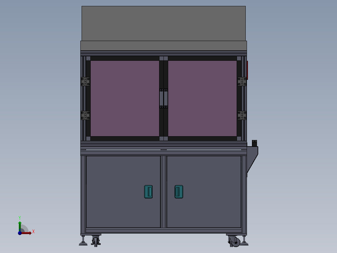 手机半自动贴膜机前视图