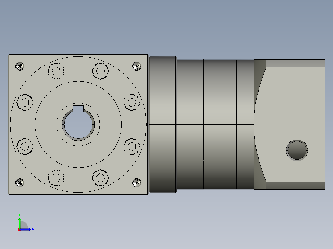 HZT110FC-L3-(A)-S2-P2-(19-40-70-M6-90) (2)左视图