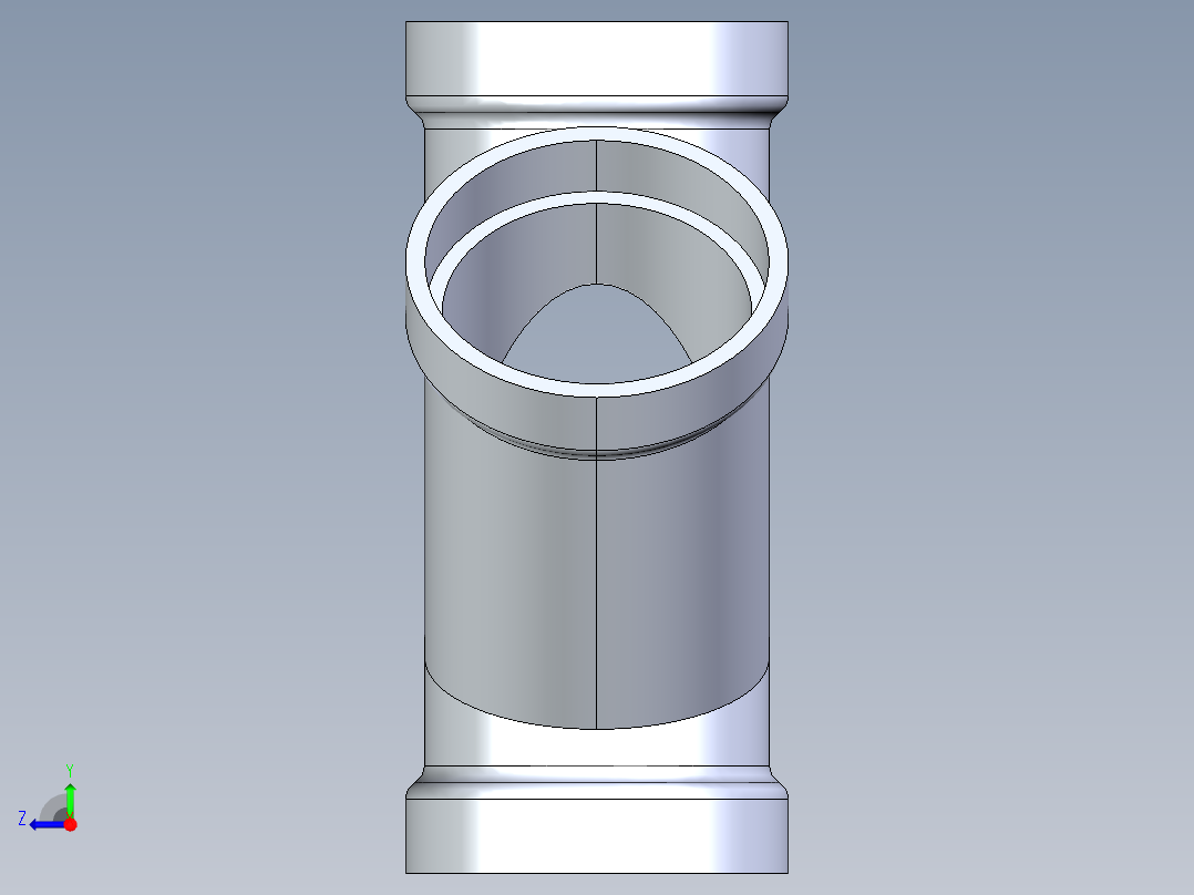 船舶管路系统S7_SeaDrainPLUS_DoubleWye-SxSxSxS_37E163504_4in Sea Drain Plus - Double Wye - SxSxSxS右视图
