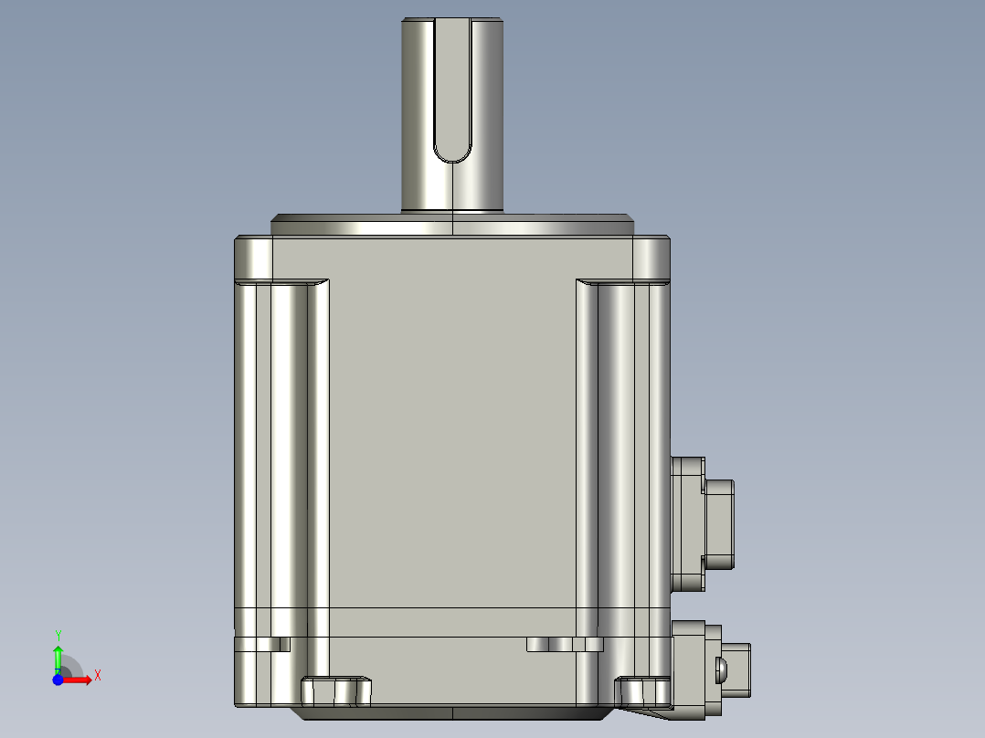 电机MS6H-60CN30B3-20P2-S.STEP前视图