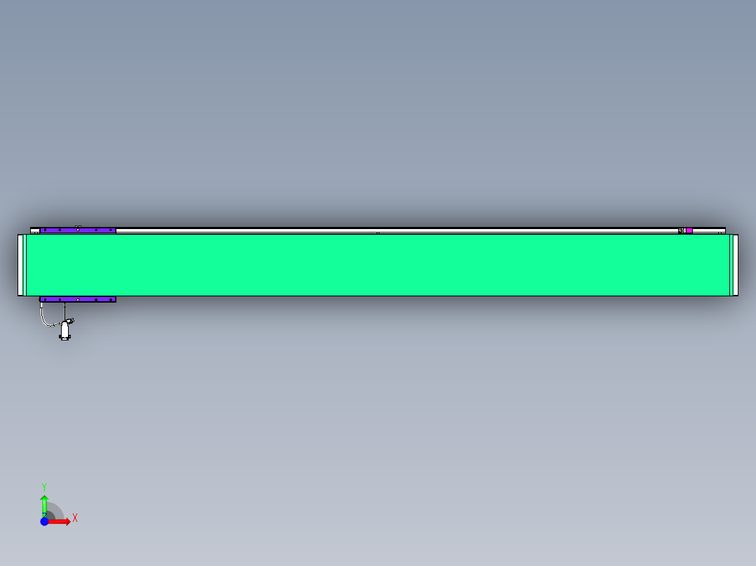 威洛博VL系列直线电机模组-VL17E3-S1650前视图