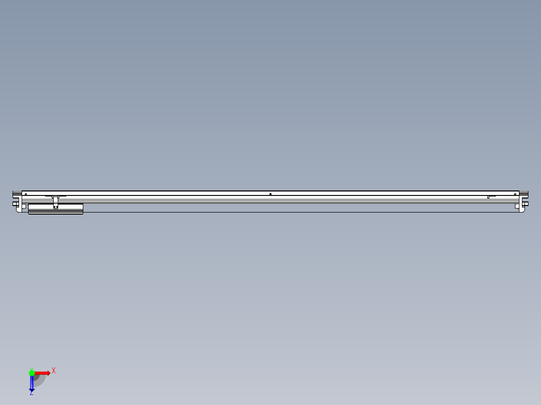 威洛博VL系列直线电机模组-VL17E3-S1650俯视图