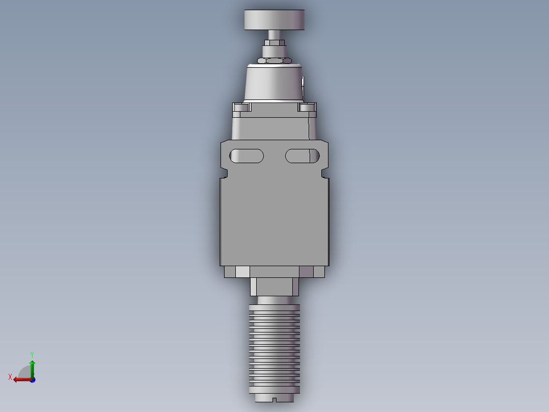 精密调压阀RP2000-8-08-G49PBE（带固定座）（带压力表）后视图