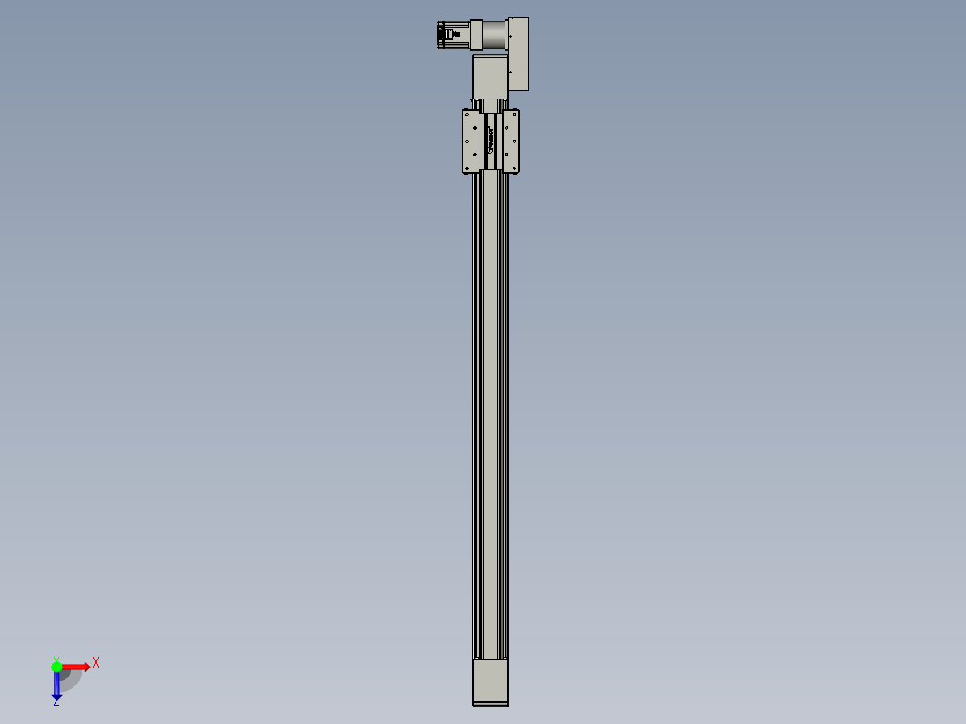 威洛博直线电机模组EB10-L224-S1350-BR-ZP75-MS3-5K俯视图