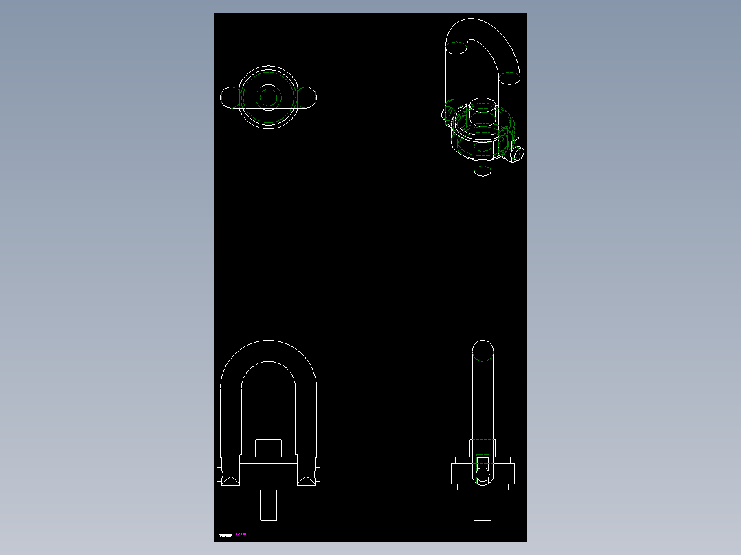 安全吊環J.-2D多系列多零件图纸模型