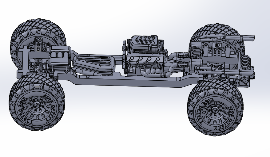 汽车传动系统三维SW模型