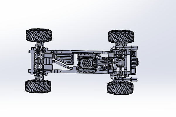 汽车传动系统三维SW模型