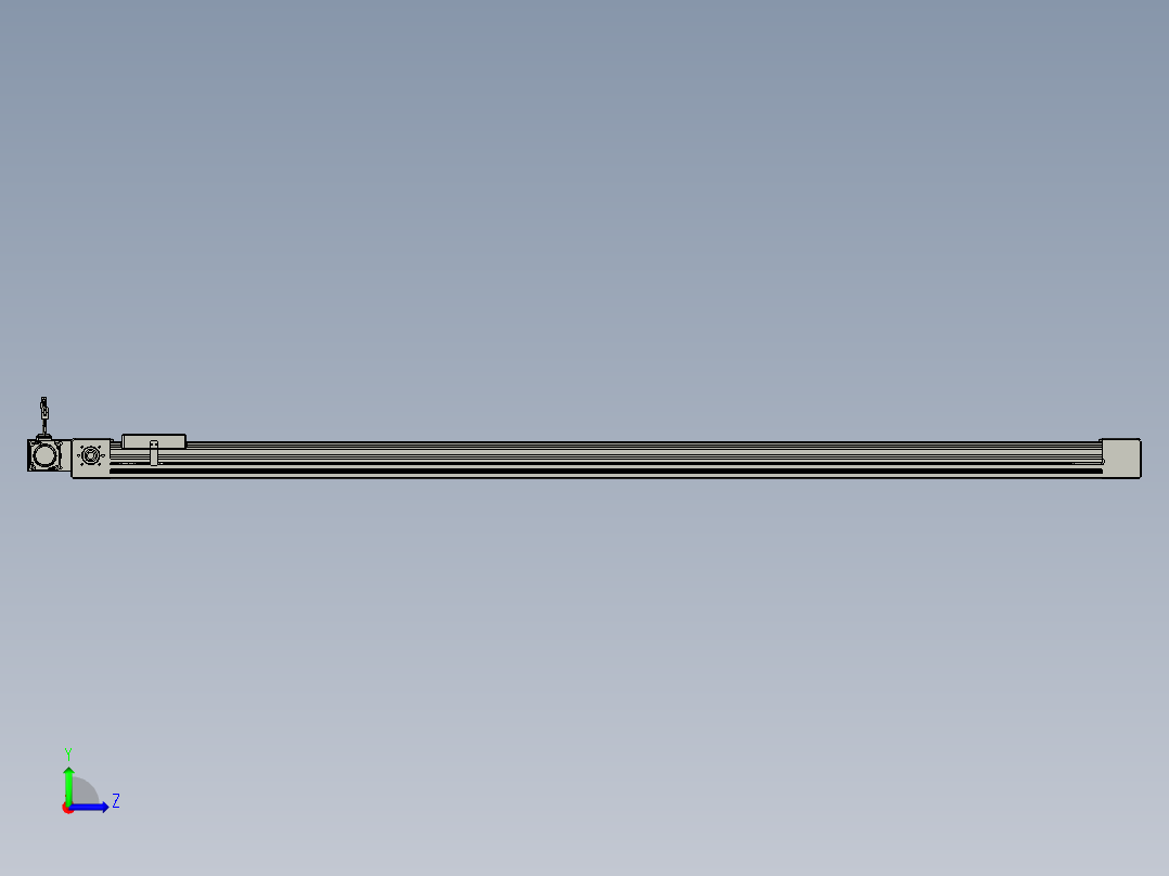 威洛博直线电机模组EB6-L70-S1850-BR-P40-MS3左视图