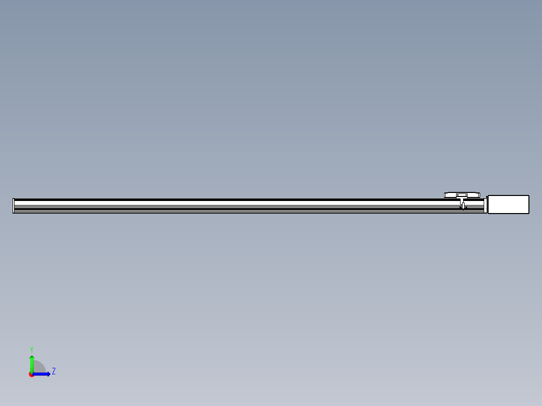 同步带全封闭直线模组TPA-HCB-105D-90-L1500-ML-Y-P20-N3左视图