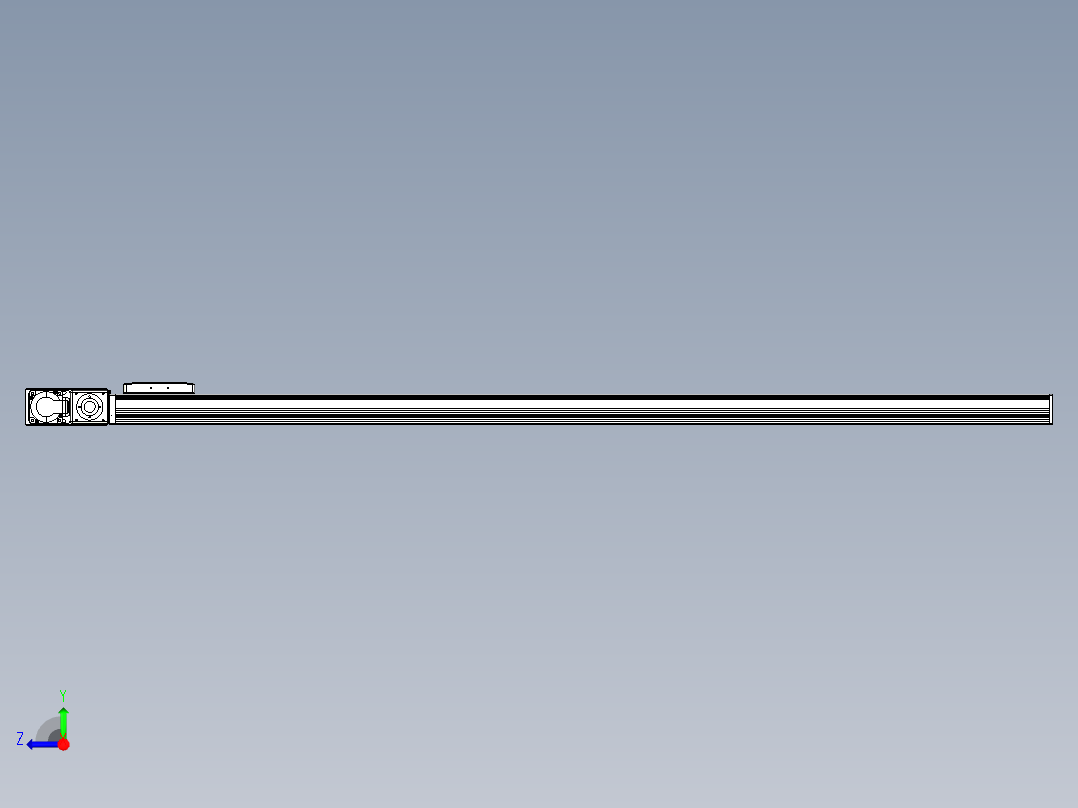 同步带全封闭直线模组TPA-HCB-105D-90-L1500-ML-Y-P20-N3右视图
