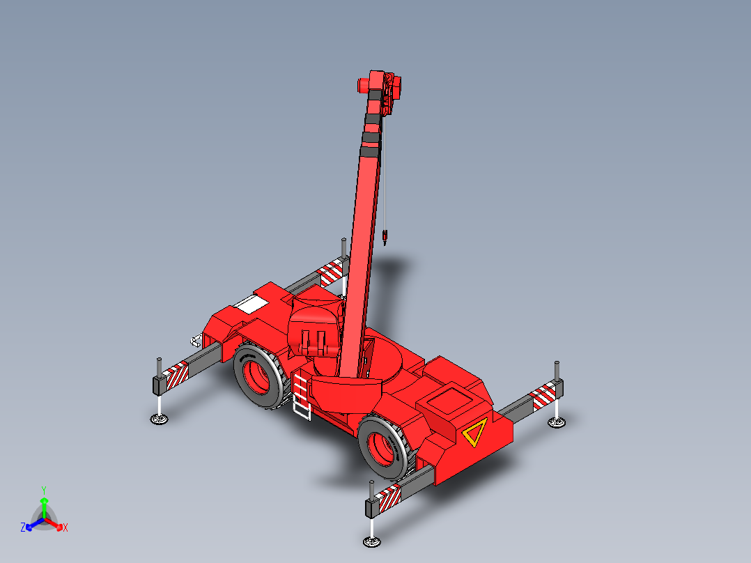 工程吊车正等轴测图