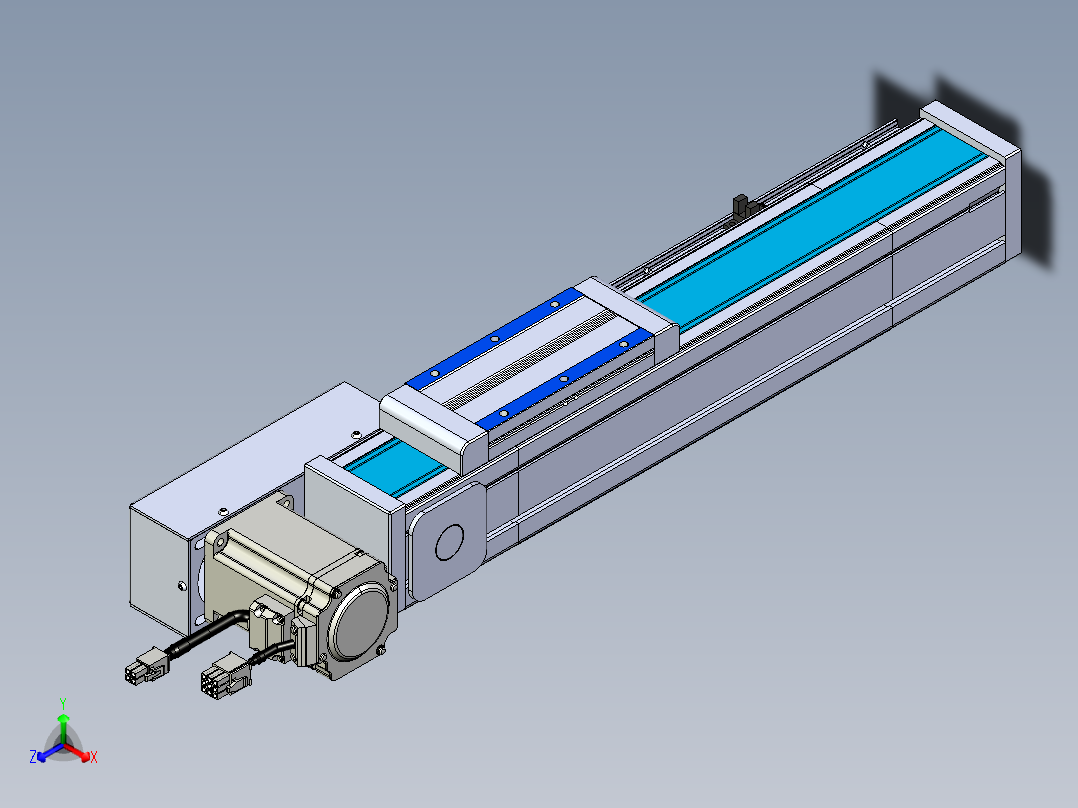 威洛博LB.GB同步带传动--欧规系列LB6A-L65-S200-BR正等轴测图