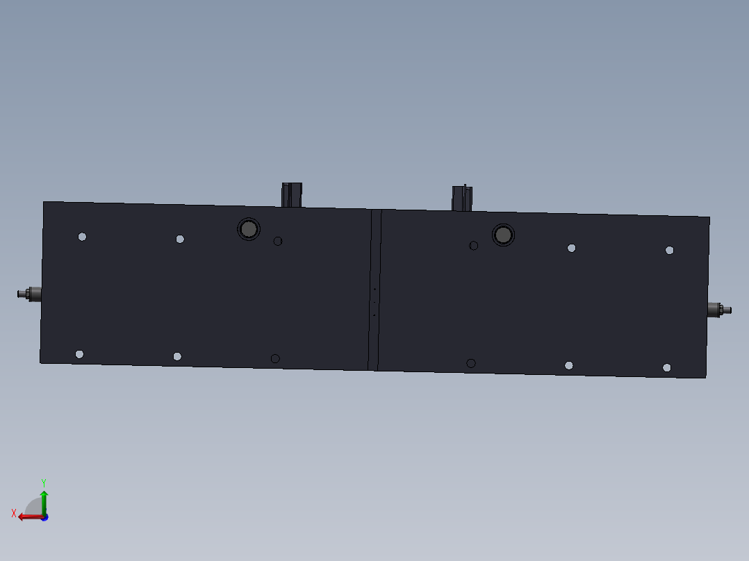 东风天龙推力杆全自动热压装夹具后视图