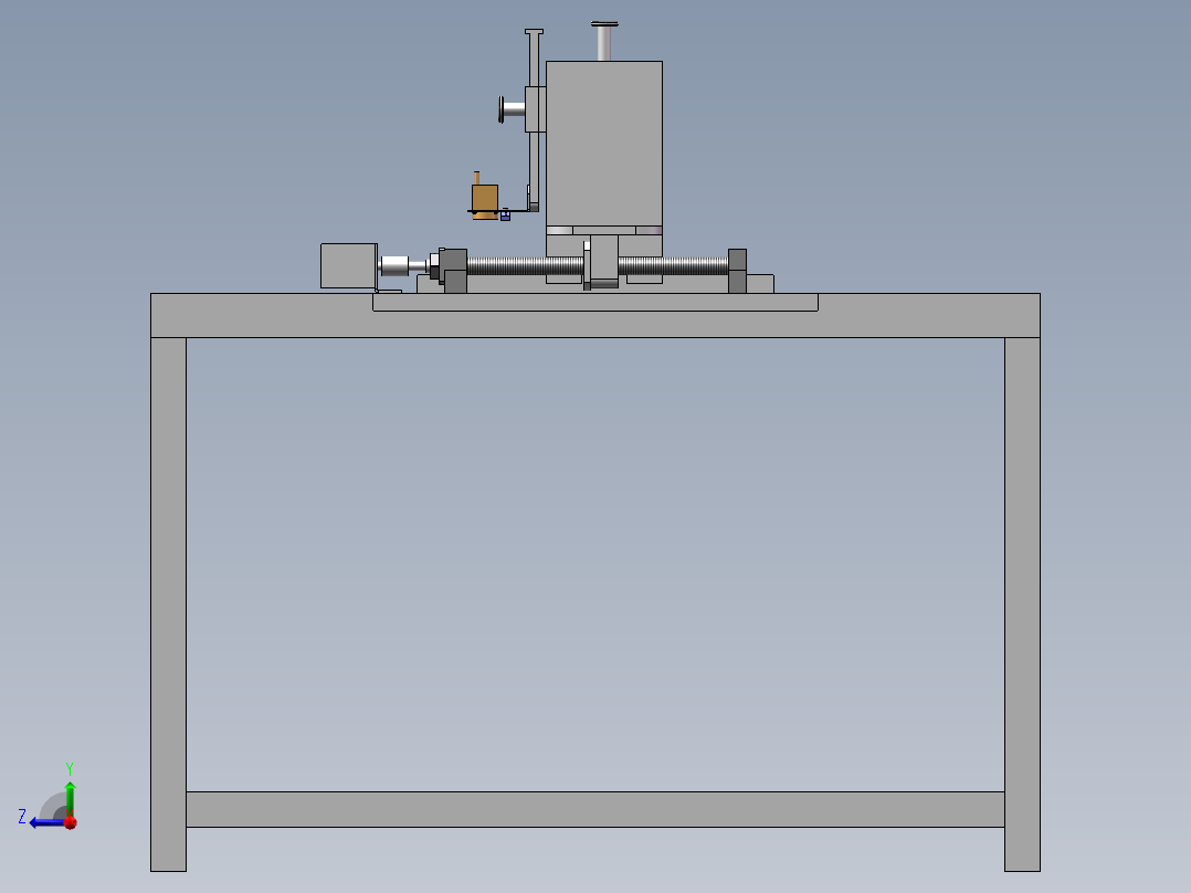 风机壳体柱塞检测机构右视图