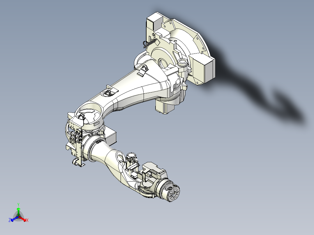 那智机器人nachi sra100 h advanced hollow arm robot正等轴测图