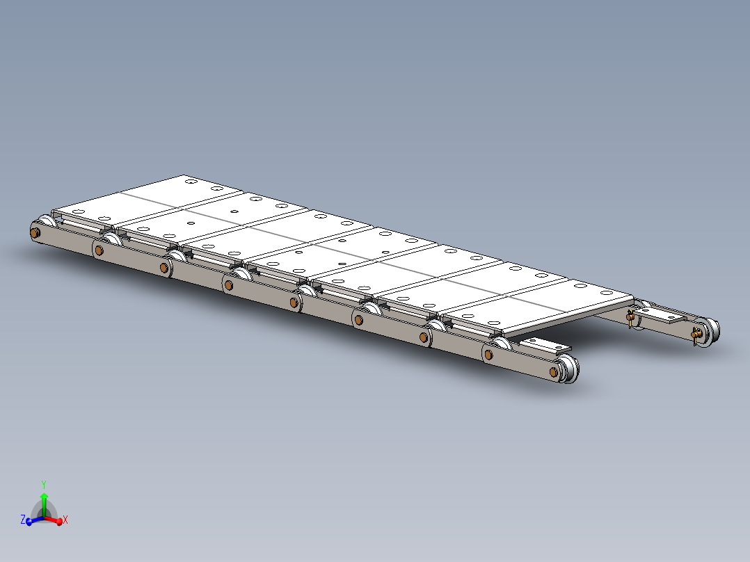 solidworks <span style='color: red'>链板</span><span style='color: red'>输送机</span>