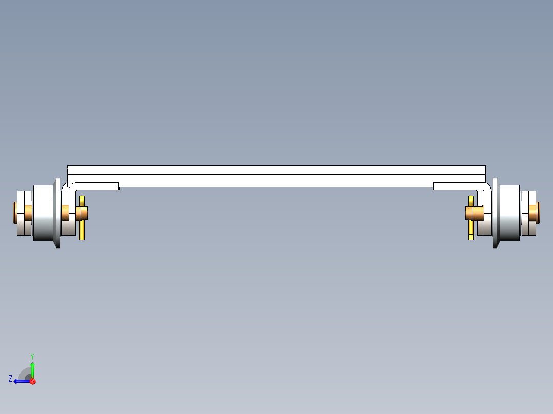 solidworks 链板输送机右视图