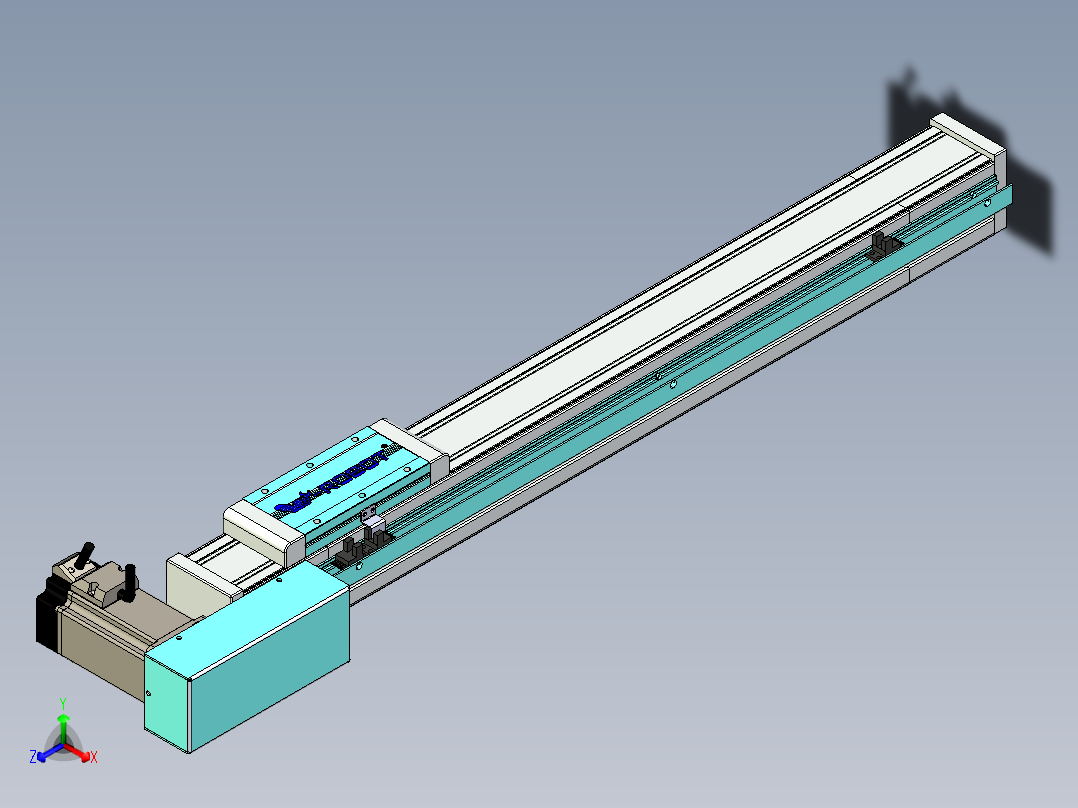 欧规系列-LB6A-L65-S500-BL-ZP40-C3正等轴测图
