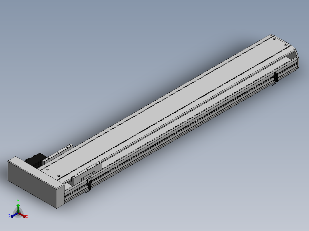 精密模组MY170-T10-1000L-BR-P40B-C4-C正等轴测图
