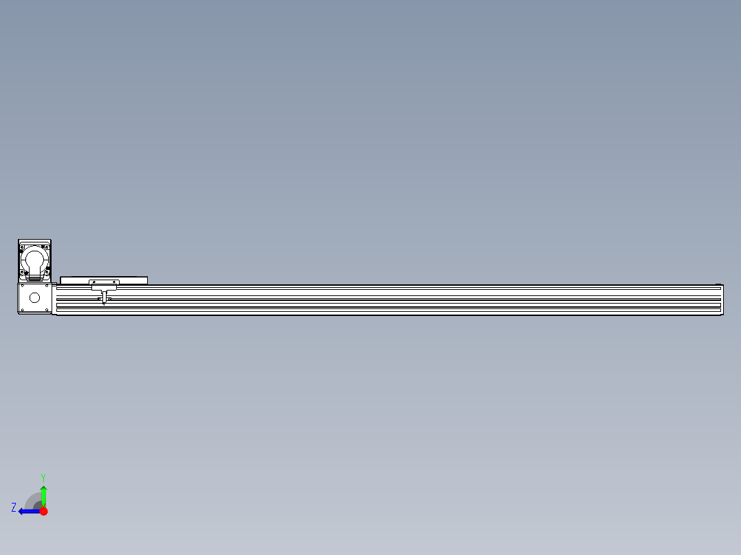 同步带全封闭直线模组TPA-HCB-120D-90-L1100-LU-C-P40-N3右视图