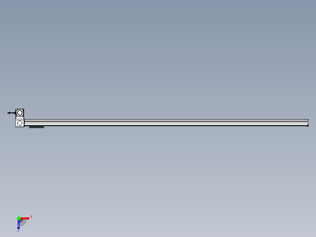 威洛博VBC同步带传动一无尘环境VBC14-L45-S2800-BLD-ZP75-C3俯视图