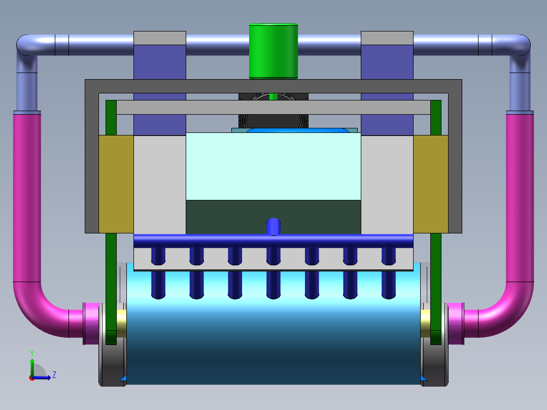 清洁机器人左视图
