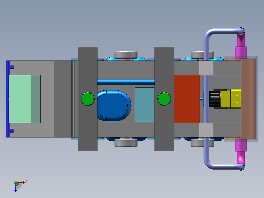 清洁机器人俯视图