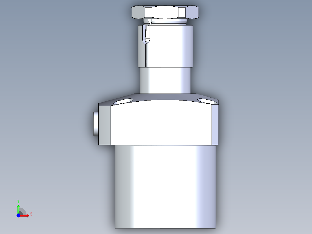 KOSMEKLHA0900-CR-Y45多系列多零件图纸模型前视图