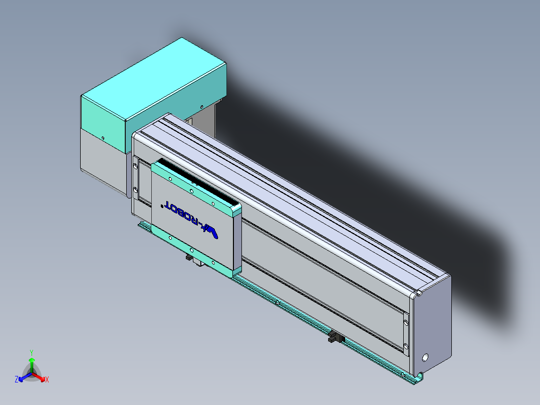 威洛博VBC同步带传动一无尘环境VBC14-L45-S250-BRD-ZP75-C3正等轴测图