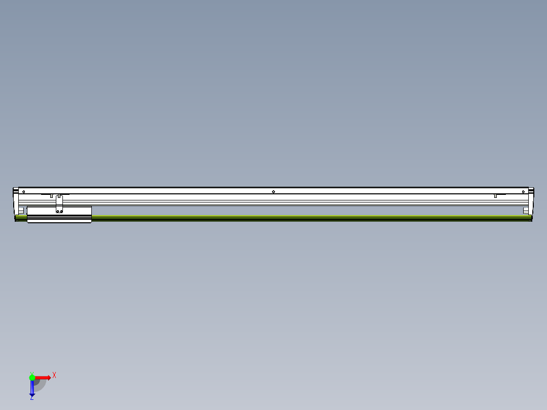 威洛博VL系列3d模型模组VL22H2Y-S1200俯视图