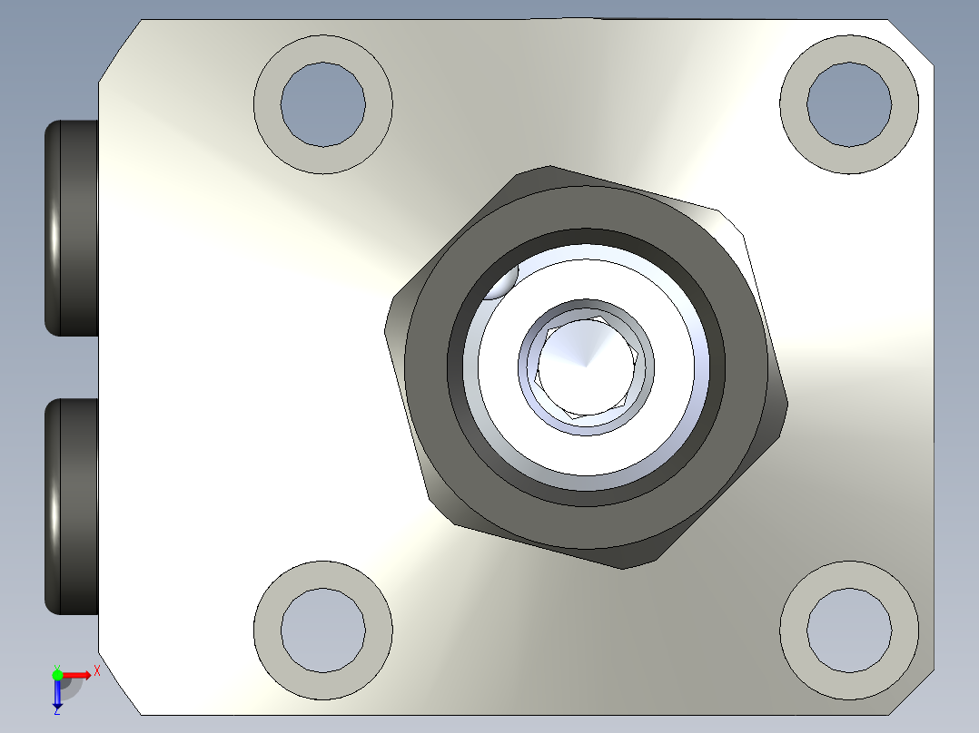 KOSMEKLHS0400-CL-Y45多系列多零件图纸模型俯视图