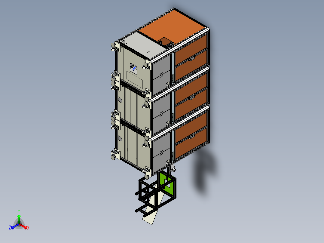 激光打标+视觉贴标+视觉装夹扣生产线x_t
