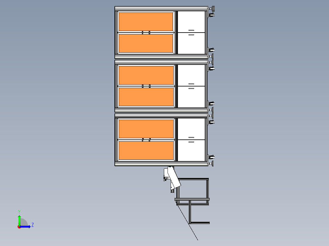 激光打标+视觉贴标+视觉装夹扣生产线x_t左视图