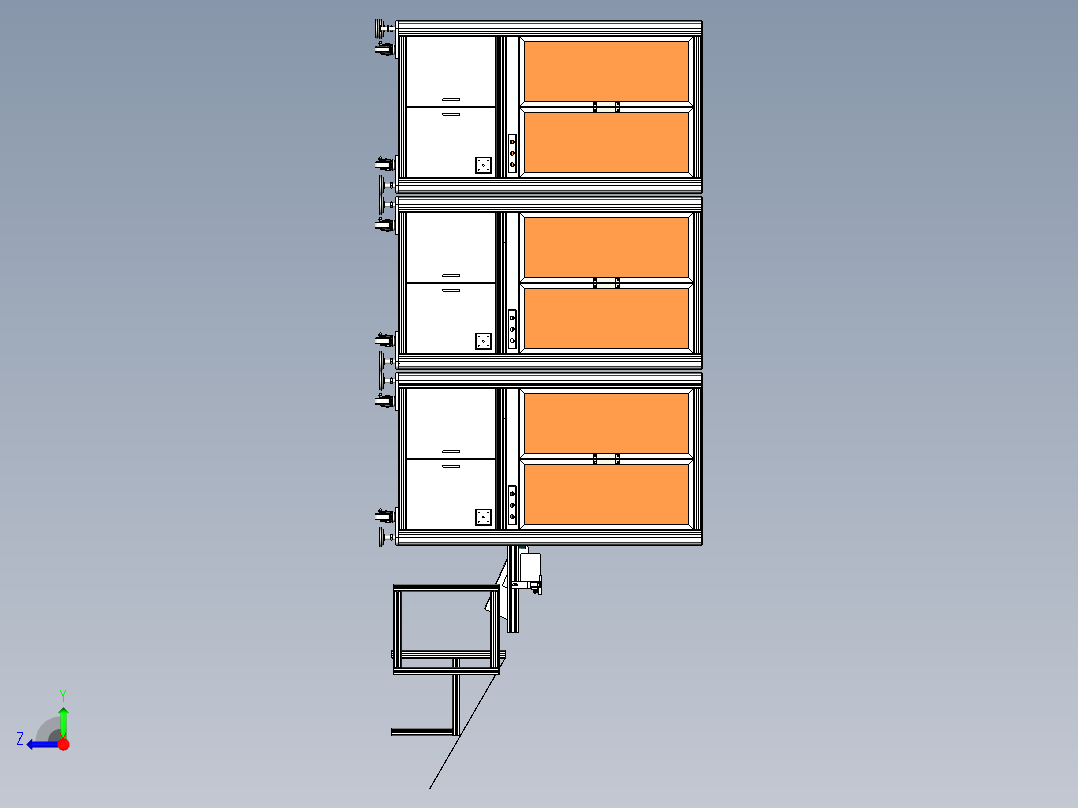 激光打标+视觉贴标+视觉装夹扣生产线x_t右视图