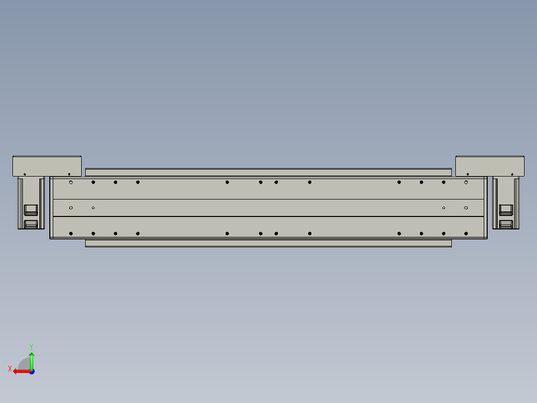 威洛博双电机滑台-VBC14S2-L50-S400-BLR-P40-C6后视图