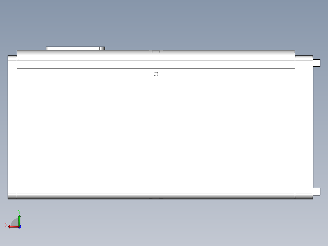 售卖机机架设计后视图