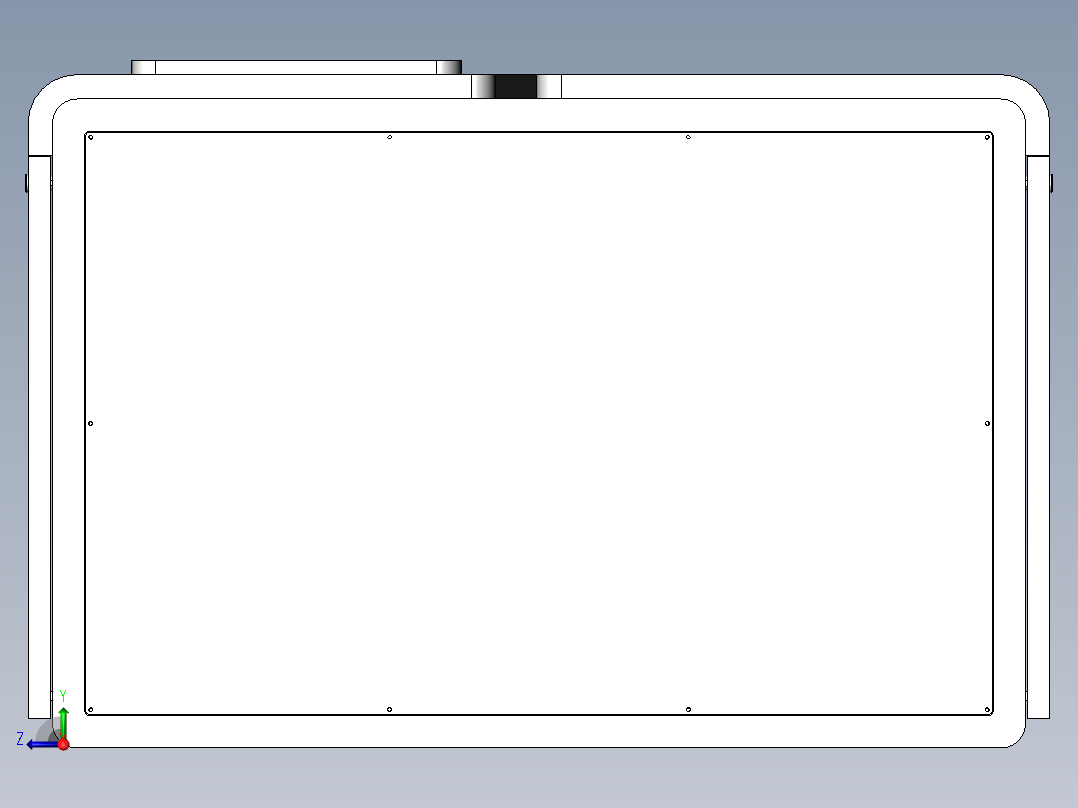 售卖机机架设计右视图