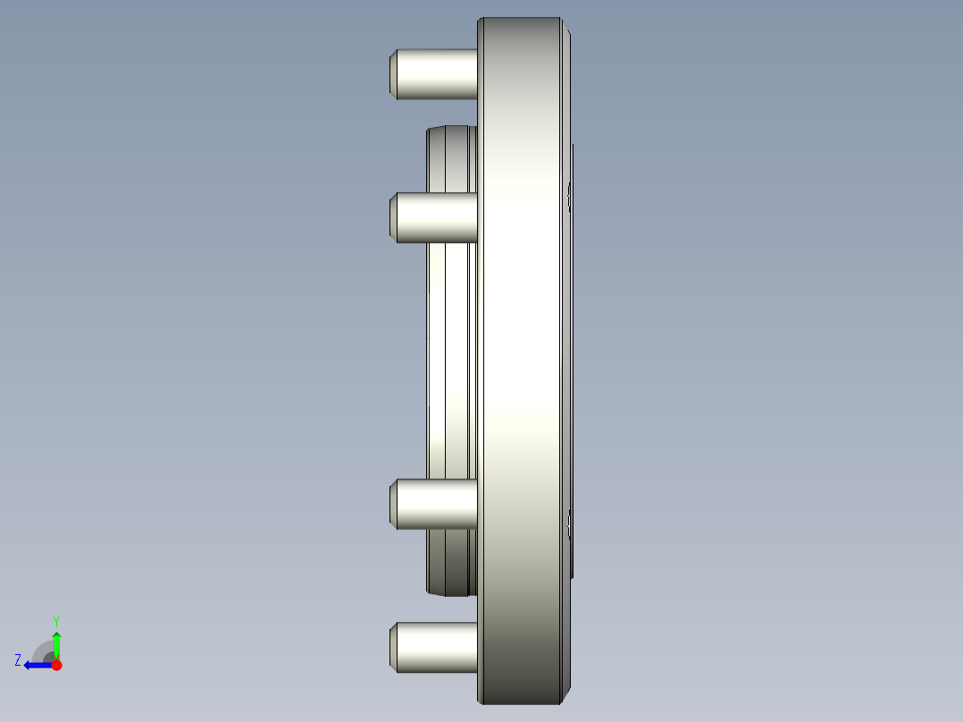 KOSMEKVSJ250-D多系列多零件图纸模型多系列多零件图纸模型右视图