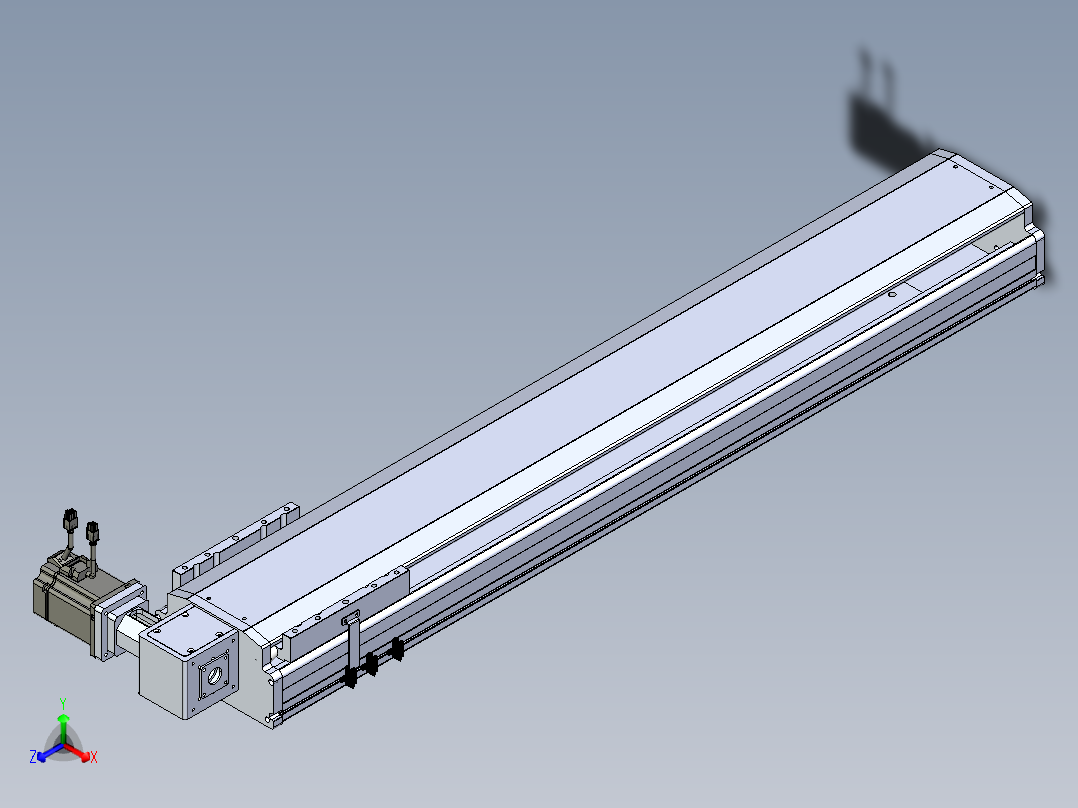 东锦同步带传动-直线滑台模组DH210B-L150-S1000-BL-P750W-C3.STEP