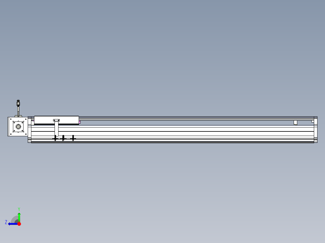 东锦同步带传动-直线滑台模组DH210B-L150-S1000-BL-P750W-C3.STEP右视图
