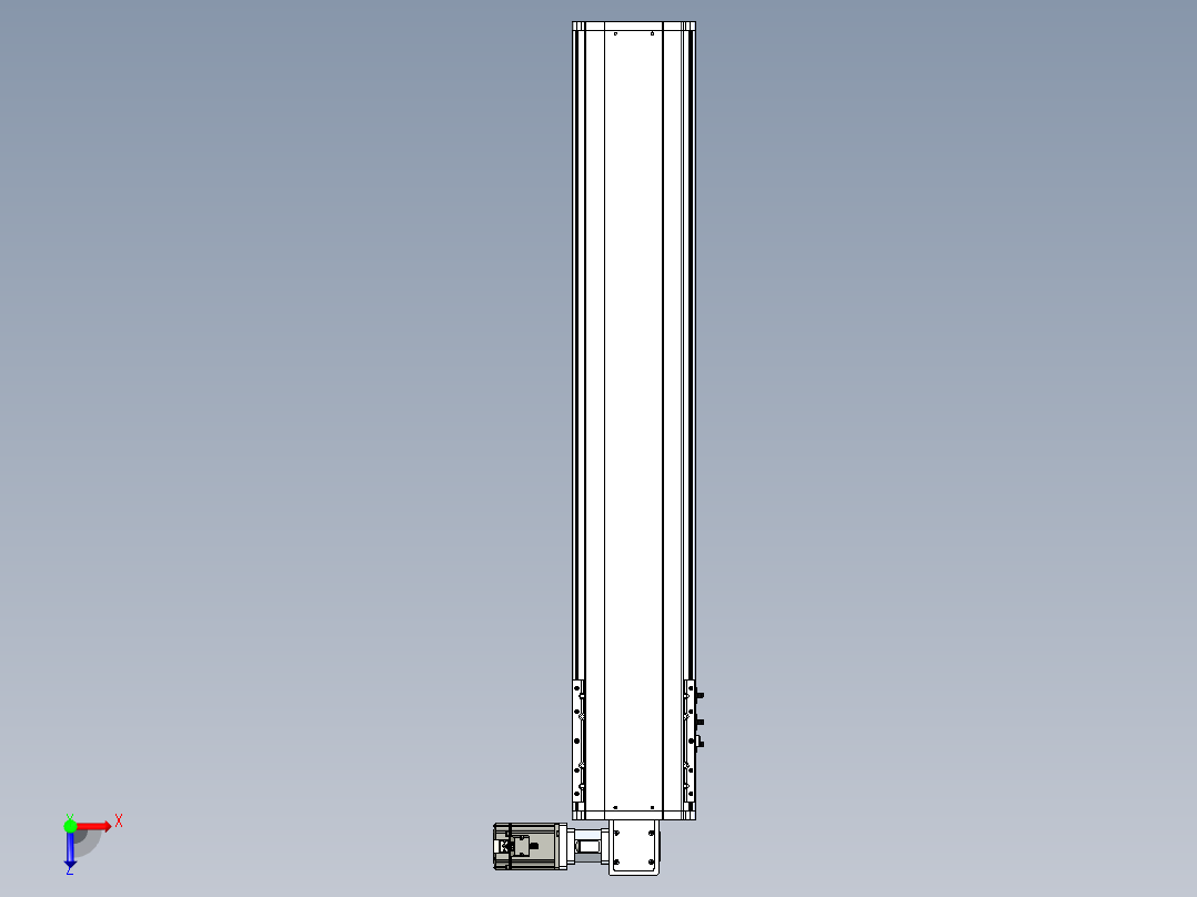 东锦同步带传动-直线滑台模组DH210B-L150-S1000-BL-P750W-C3.STEP俯视图