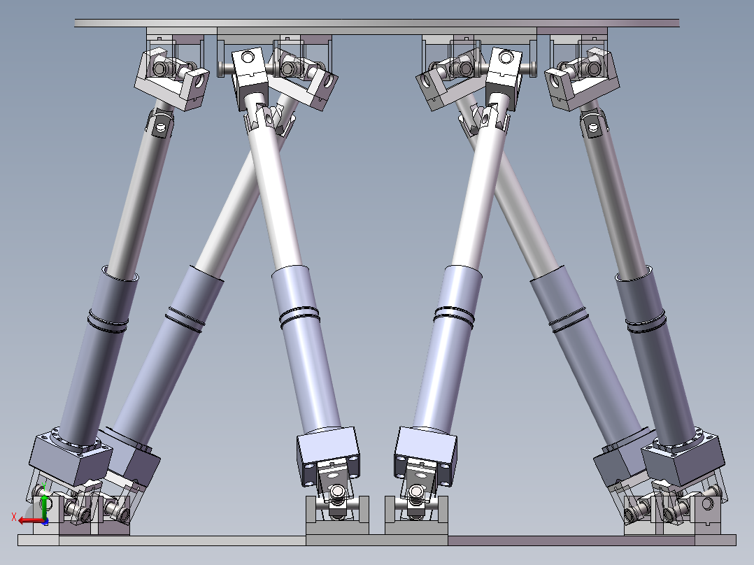 六自由度平台后视图