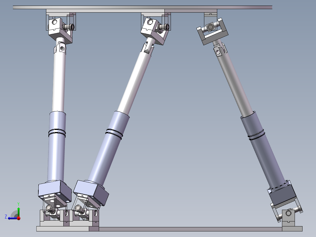 六自由度平台右视图