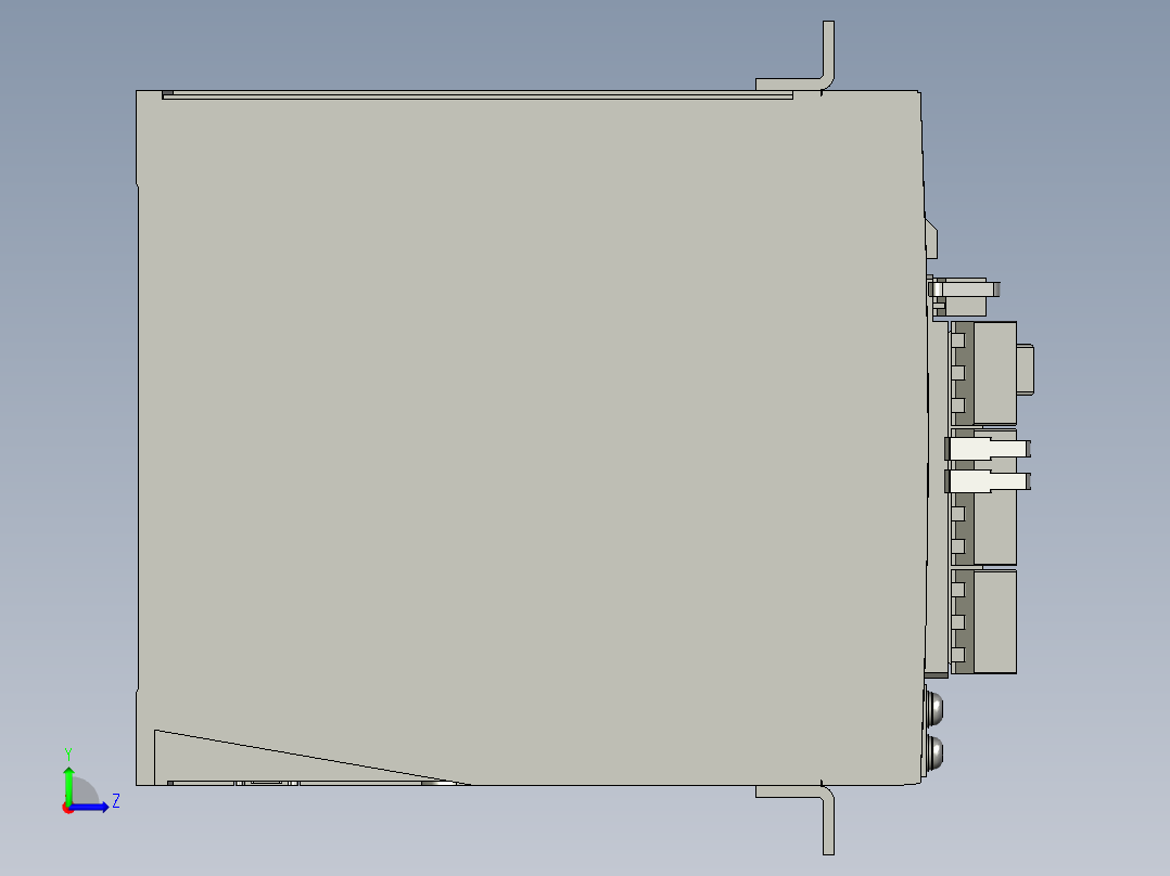 MDDKT2407E伺服马达左视图